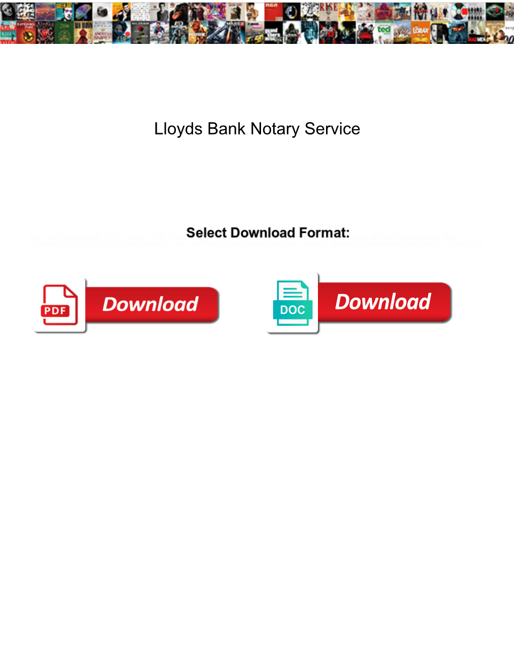 Lloyds Bank Notary Service