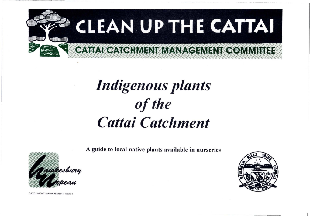 Indigenous Plants Cattai Catchment