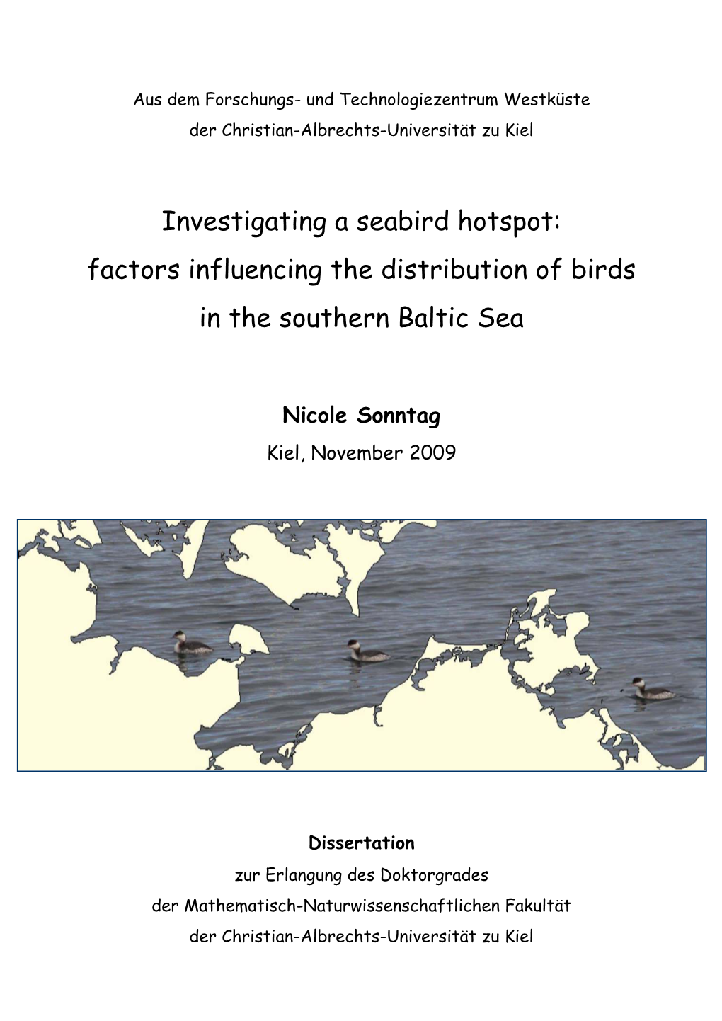 Investigating a Seabird Hotspot: Factors Influencing the Distribution of Birds in the Southern Baltic Sea