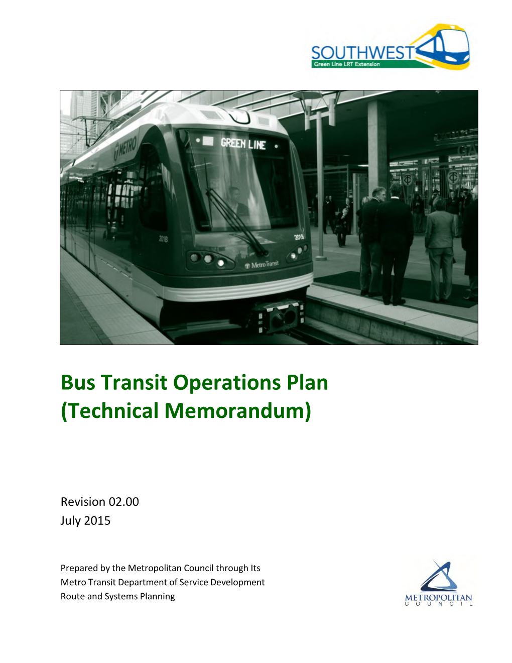 Bus Operations Plan 5 SWLRT Rev