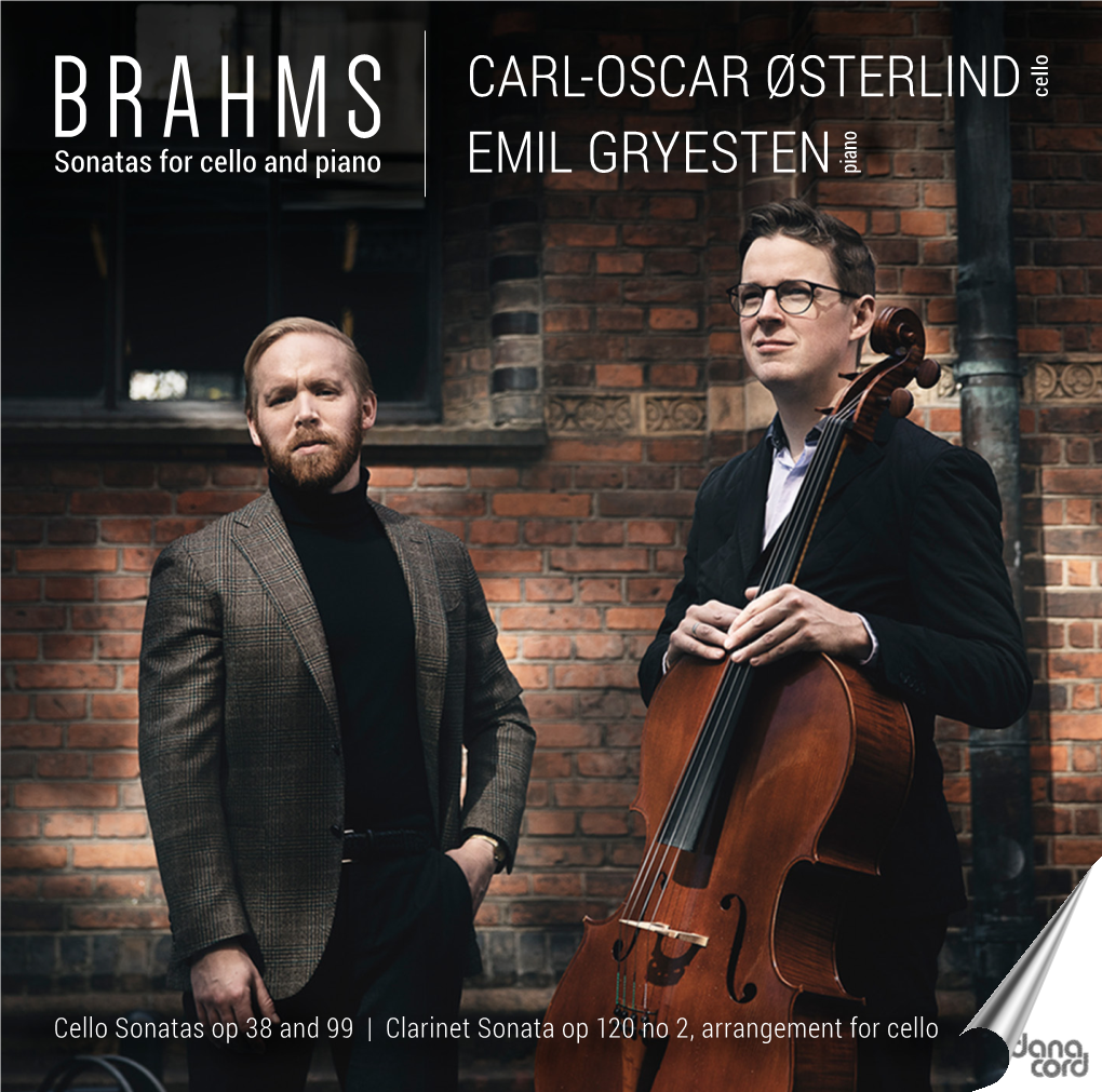 BRAHMS CARL-OSCAR ØSTERLIND Cello