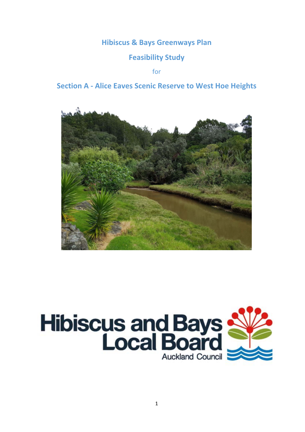 Hibiscus & Bays Greenways Plan Feasibility Study