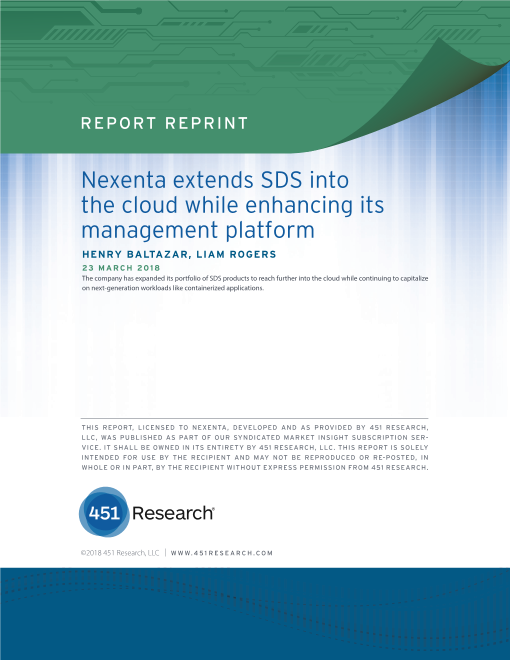 Nexenta Extends SDS Into the Cloud While Enhancing Its Management