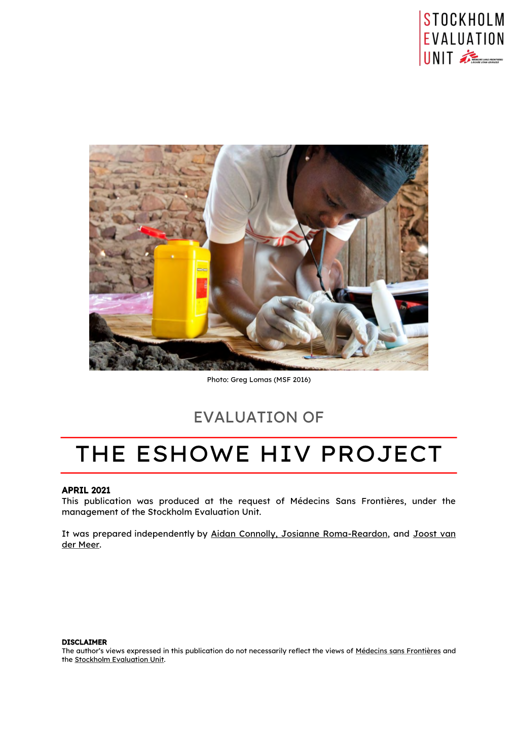 The Eshowe Hiv Project