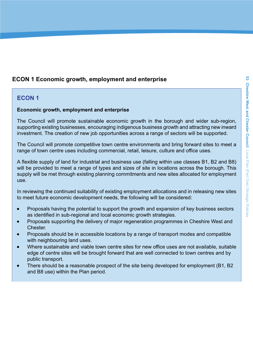 ECON 1 Economic Growth, Employment and Enterprise ECON 1