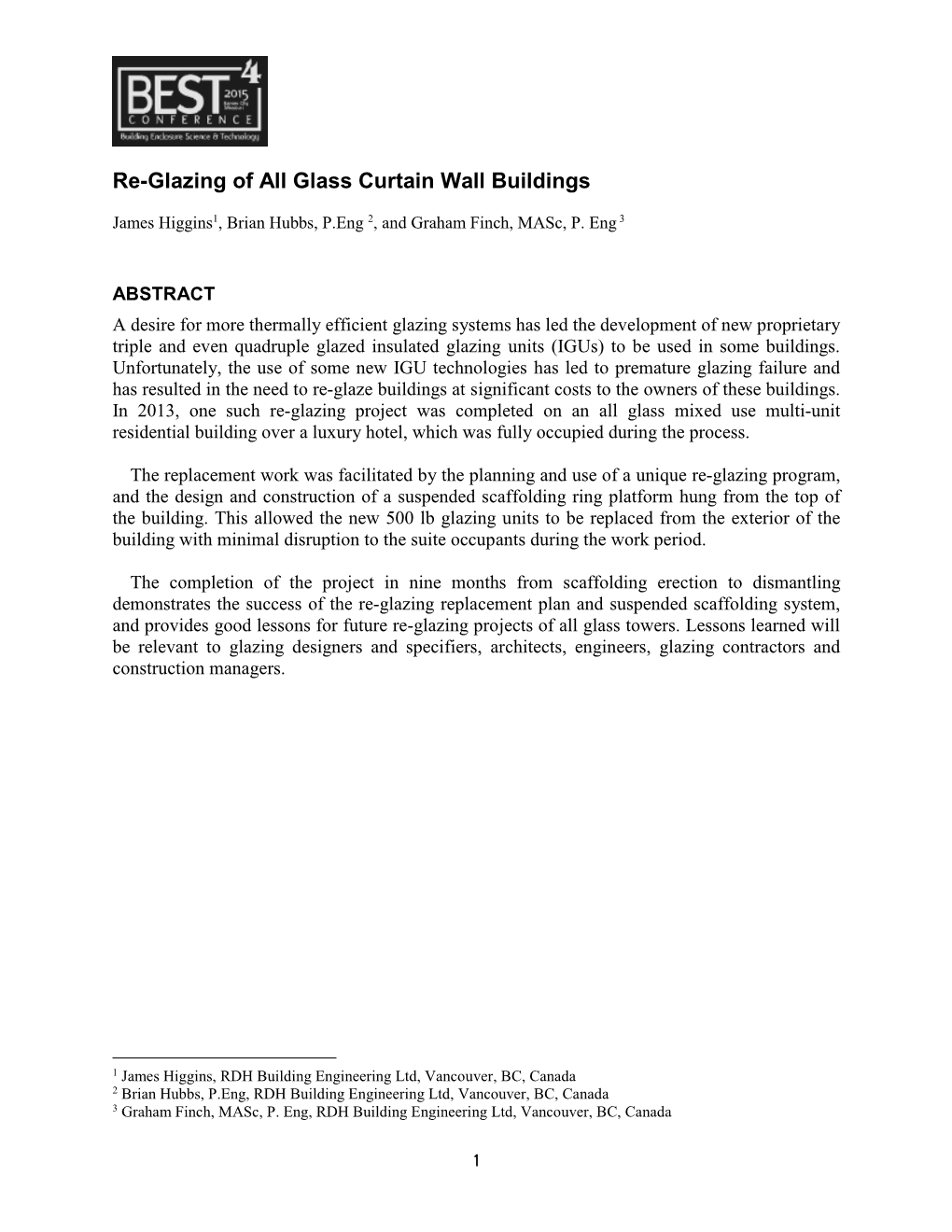 Re-Glazing of All Glass Curtain Wall Buildings