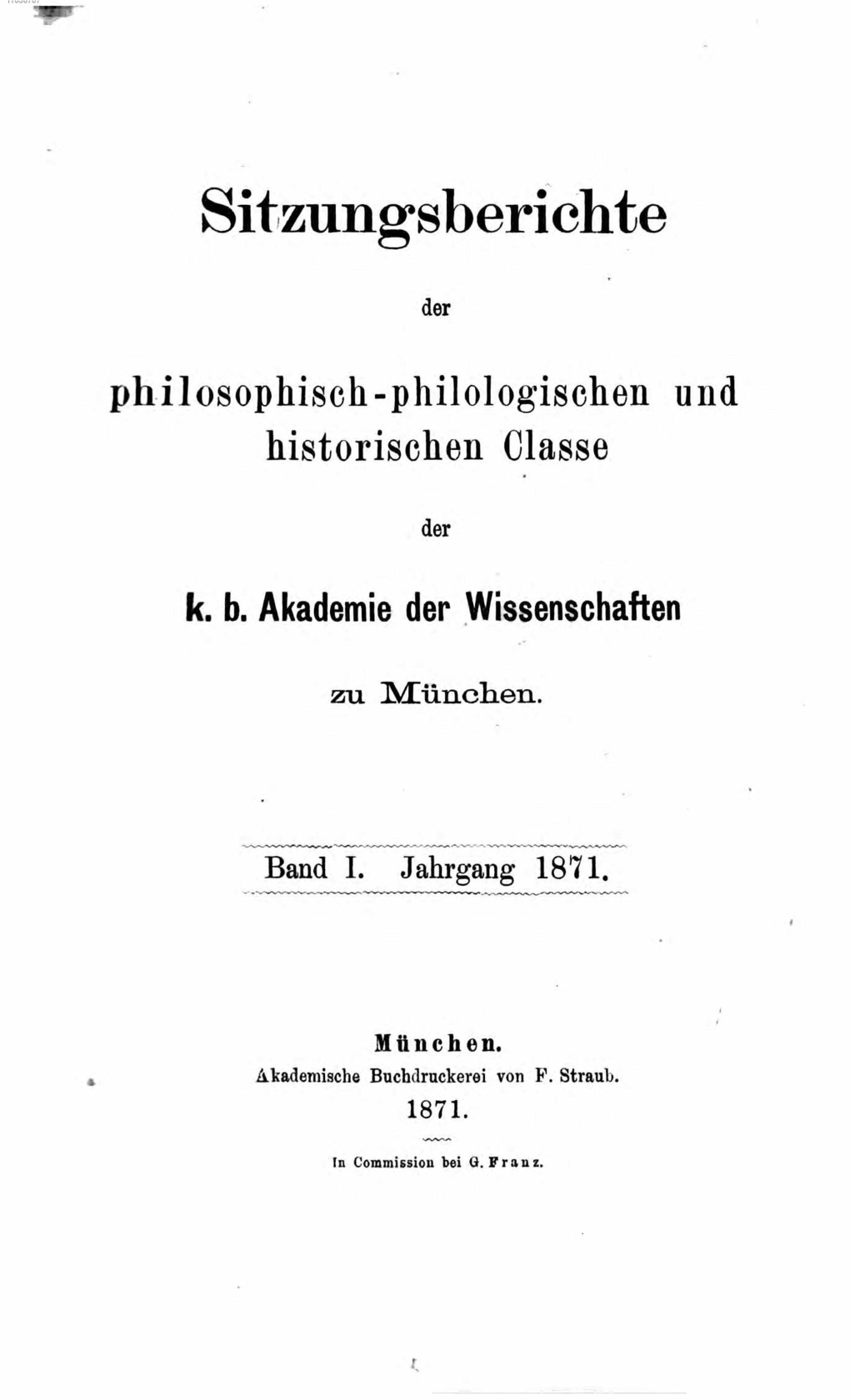 K. B. Akademie Der Wissenschaften Zu Iveünclien