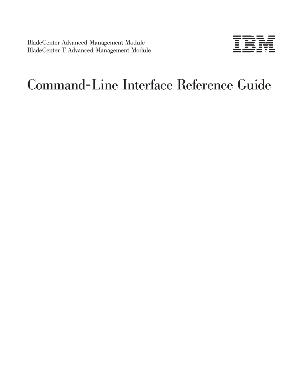 Command-Line Interface Reference Guide