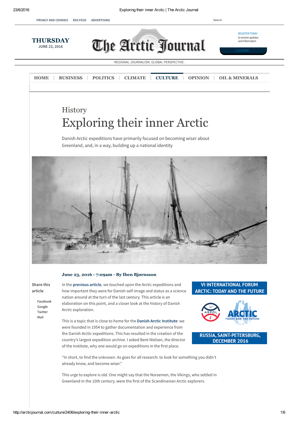 Exploring Their Inner Arctic | the Arctic Journal