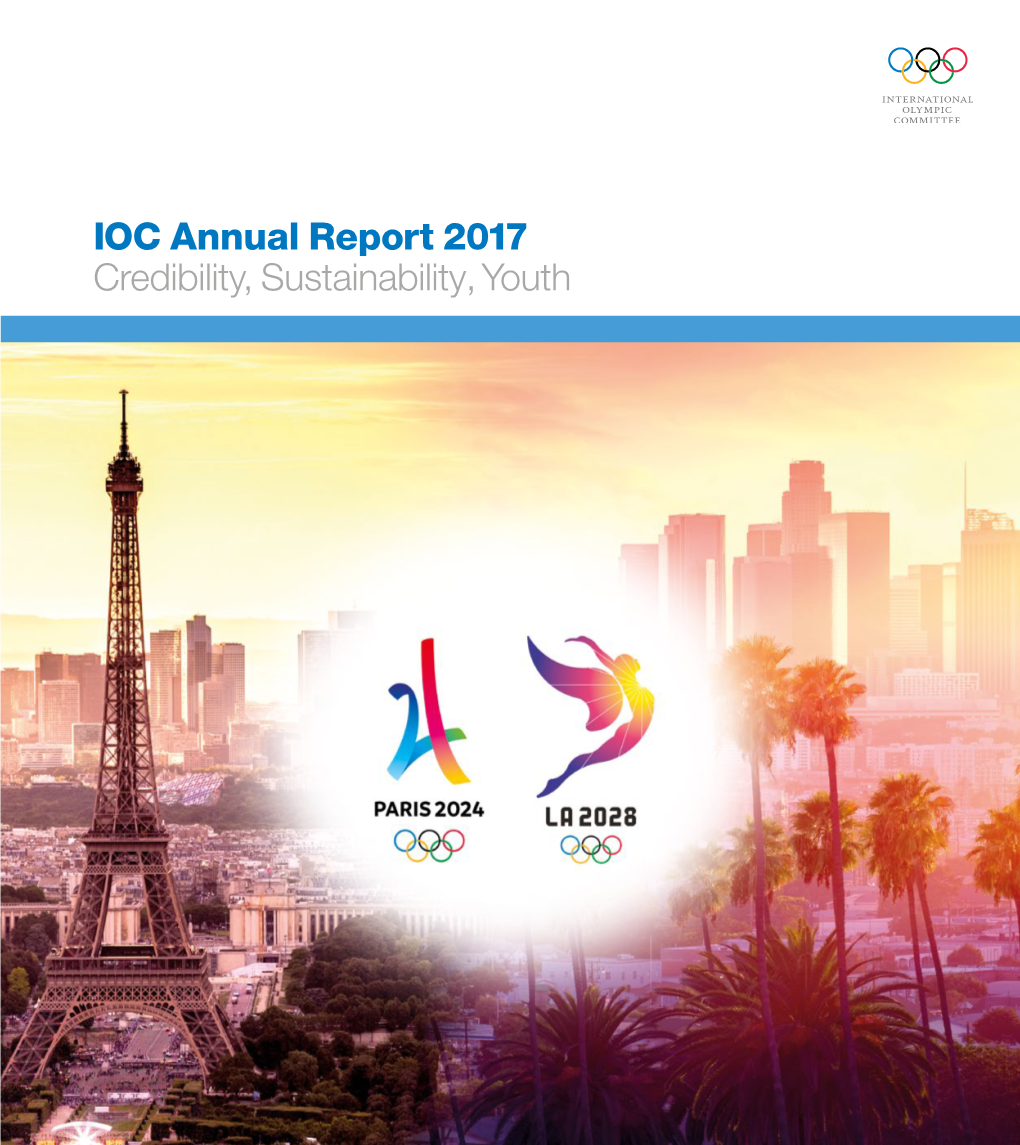 IOC Annual Report 2017 Credibility, Sustainability, Youth