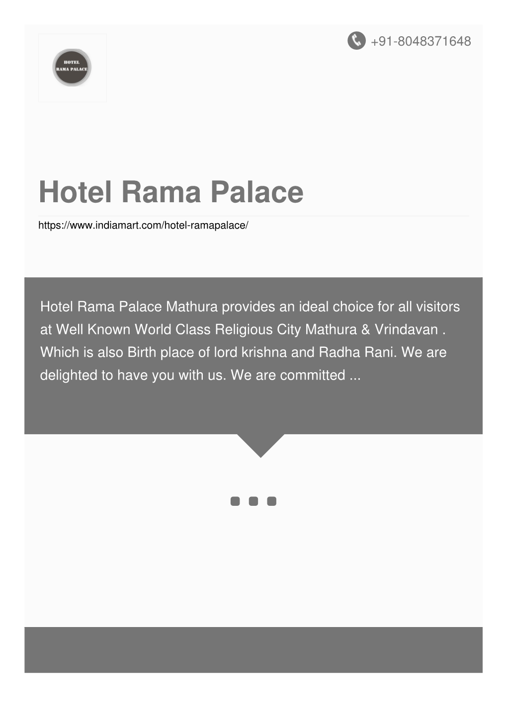 Hotel Rama Palace