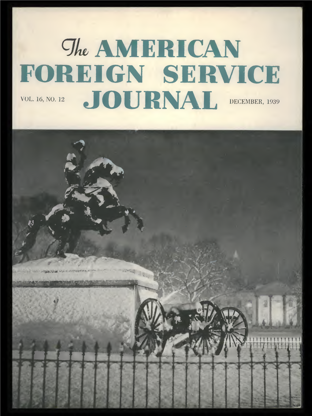 The Foreign Service Journal, December 1939