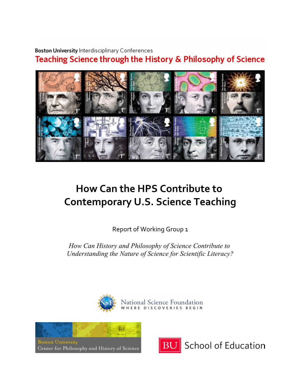 How Can the HPS Contribute to Contemporary U.S