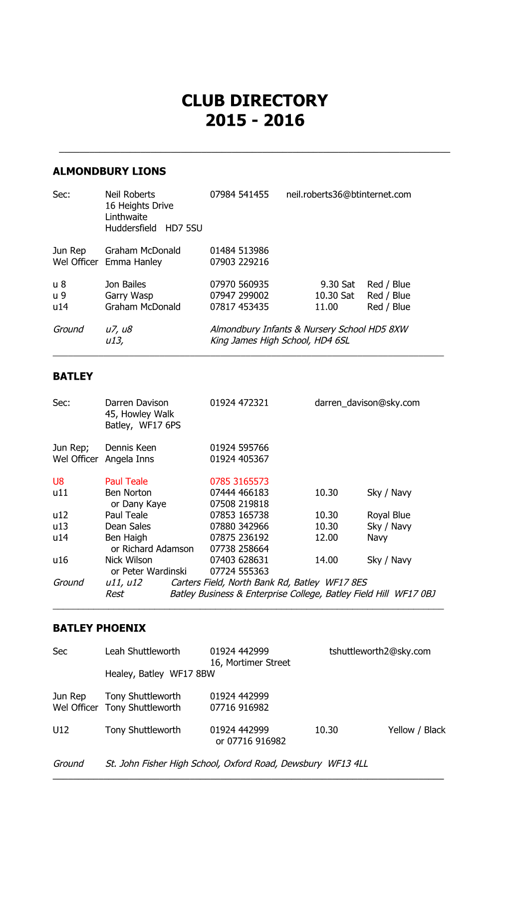 Almondbury Lions