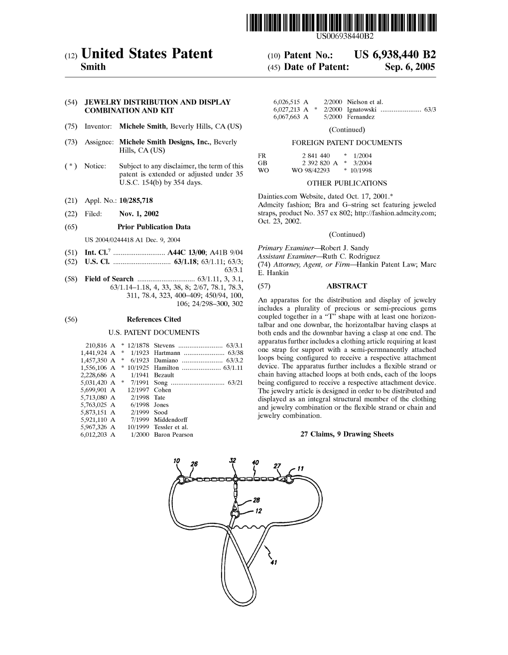 (12) United States Patent (10) Patent No.: US 6,938,440 B2 Smith (45) Date of Patent: Sep