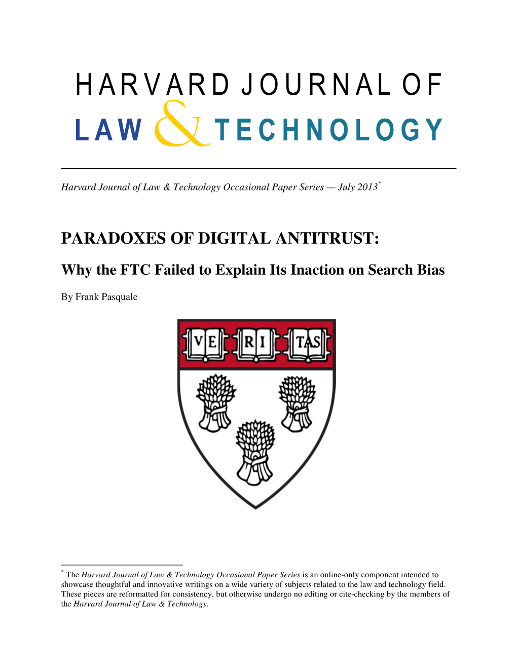 Paradoxes of Digital Antitrust