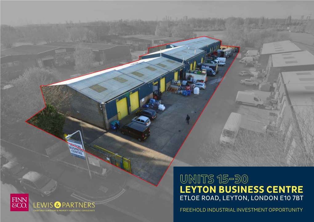 Leyton Business Centre Etloe Road, Leyton, London E10 7Bt