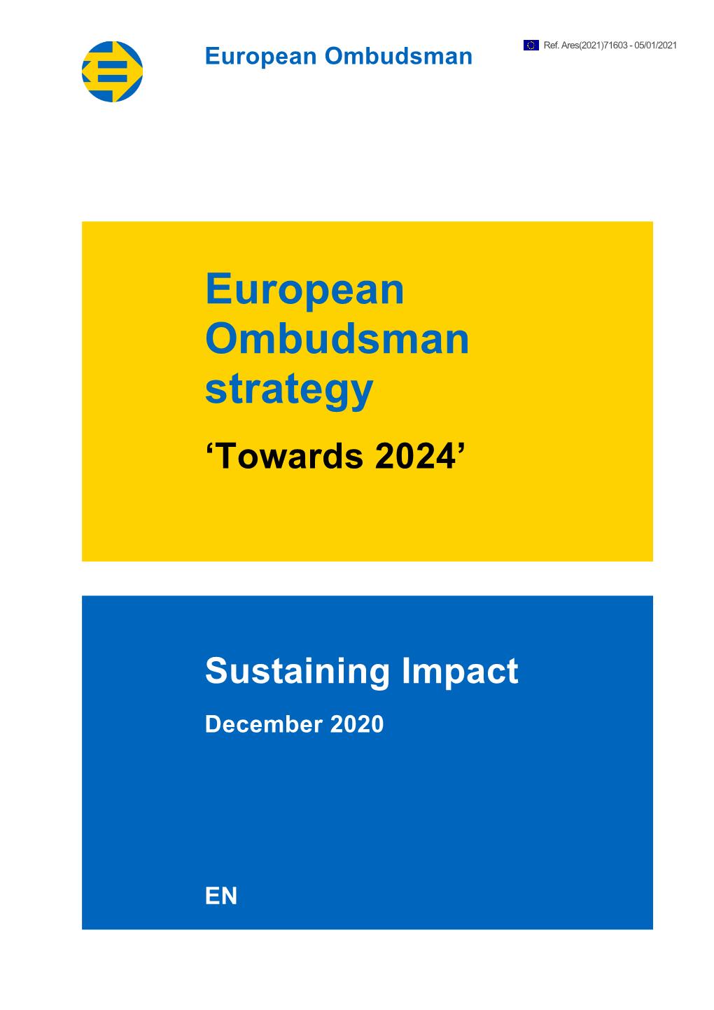 European Ombudsman Strategy ‘Towards 2024’