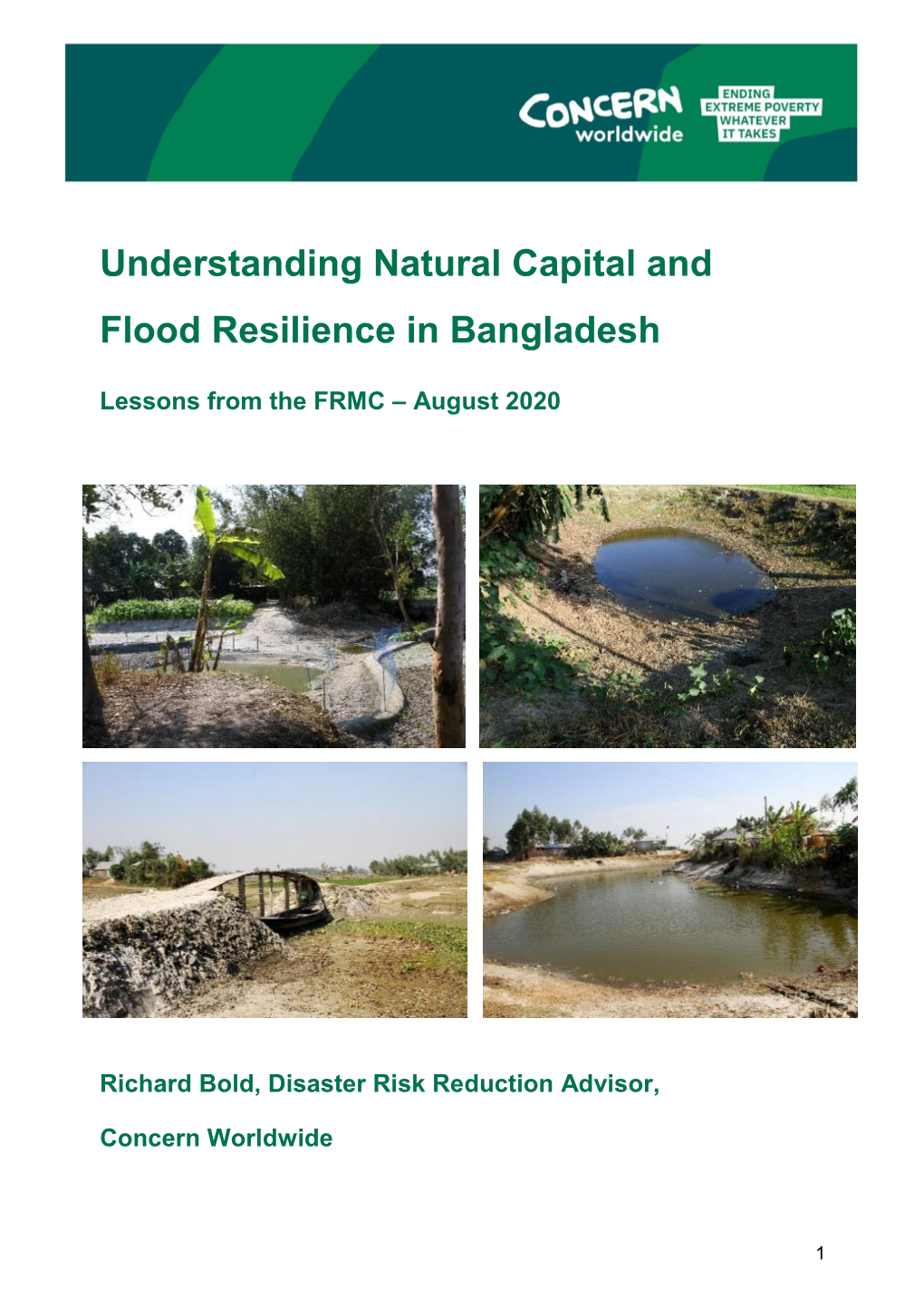 Understanding Natural Capital and Flood Resilience in Bangladesh