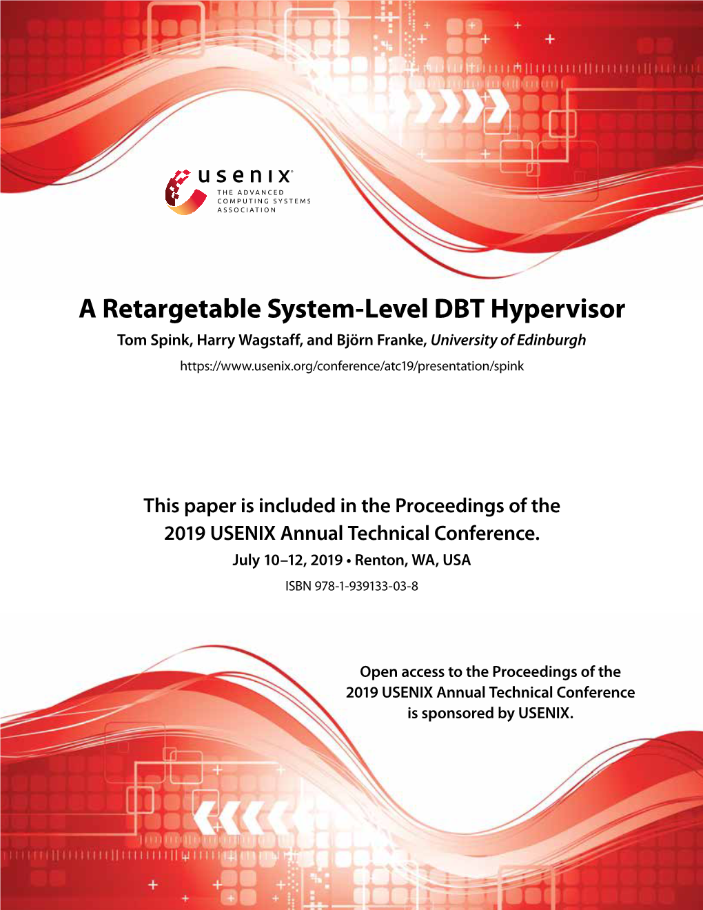 A Retargetable System-Level DBT Hypervisor