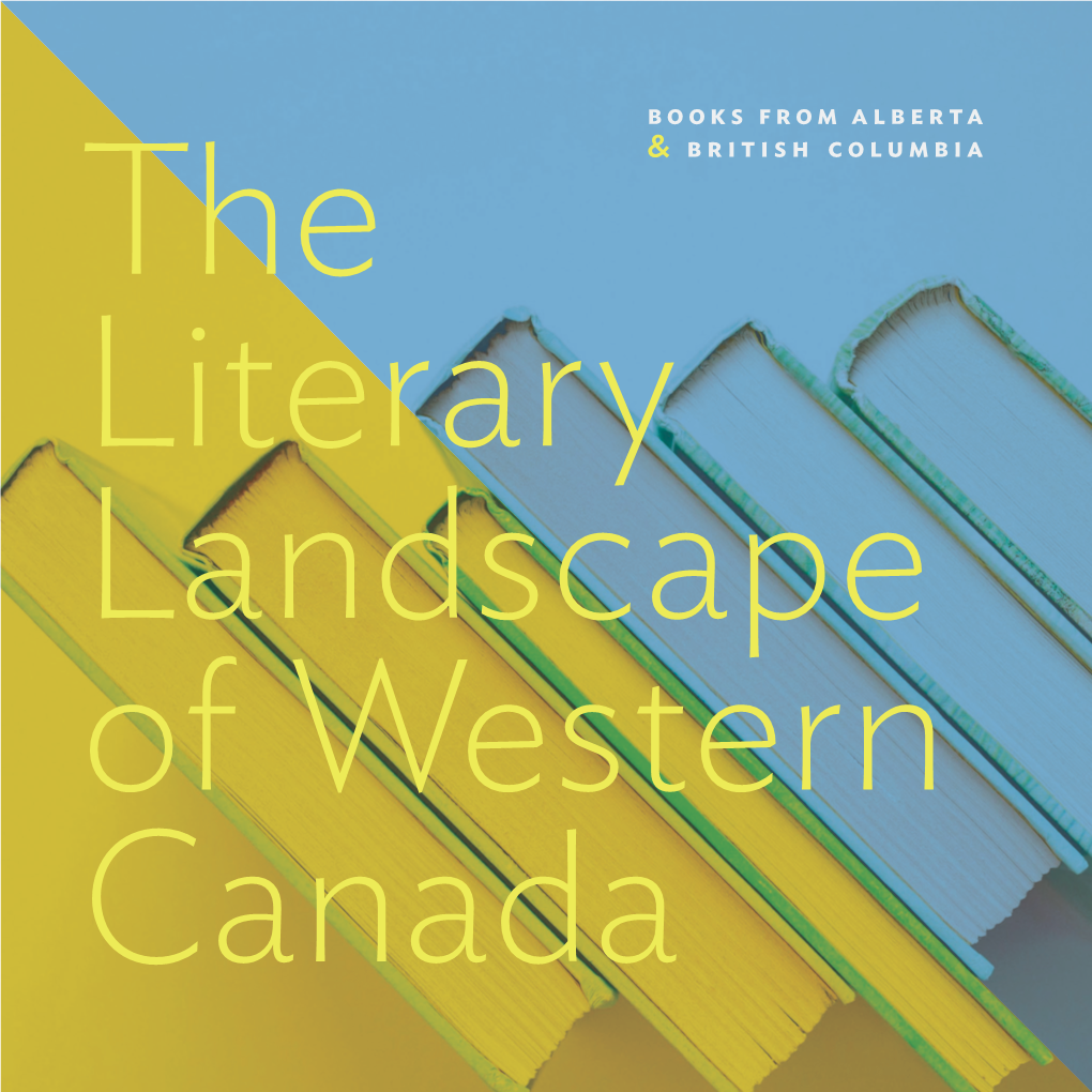 The Literary Landscape of Western Canada