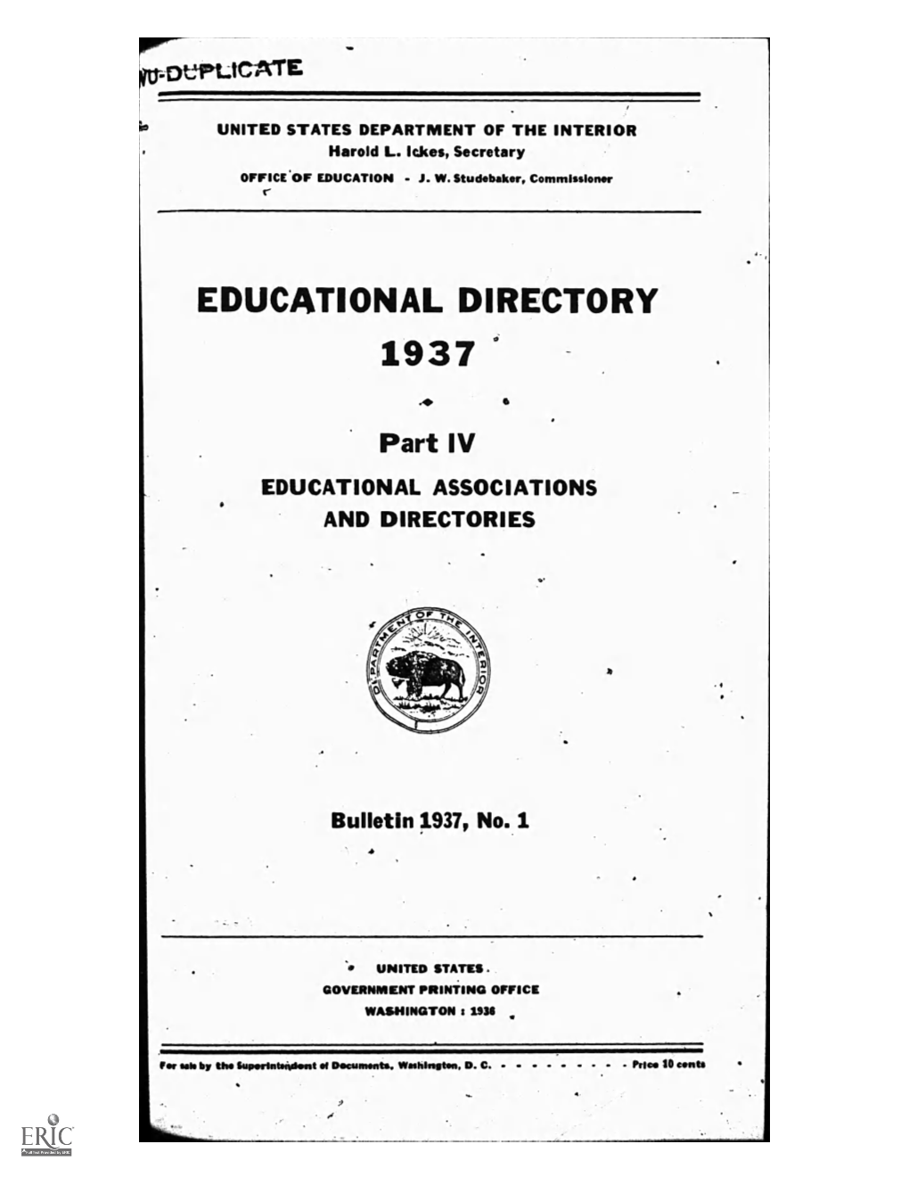 Educational Directory 1937