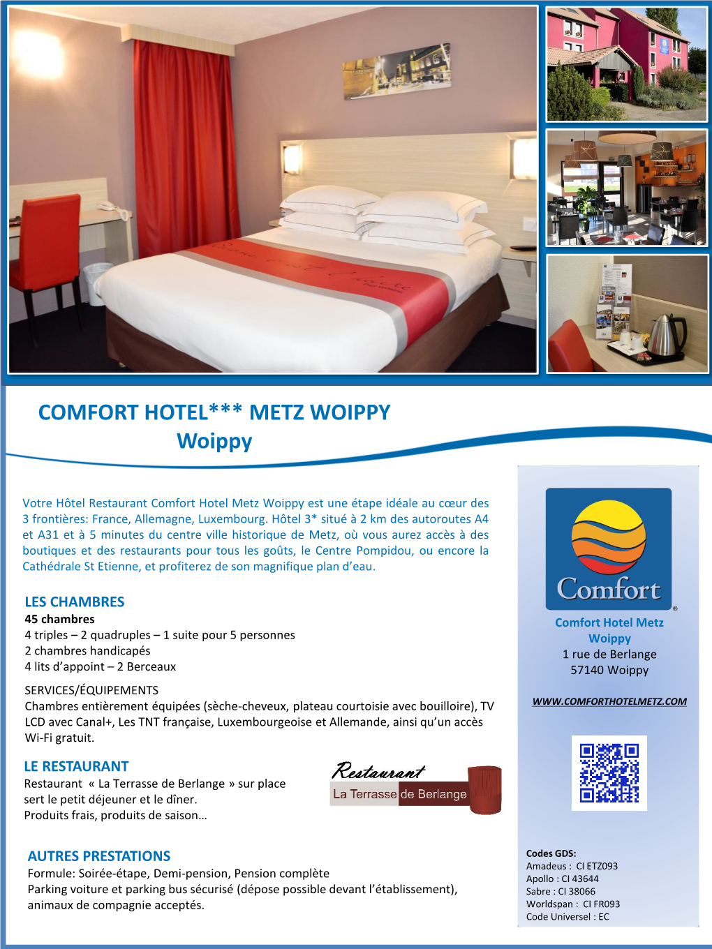 COMFORT HOTEL METZ WOIPPY Woippy