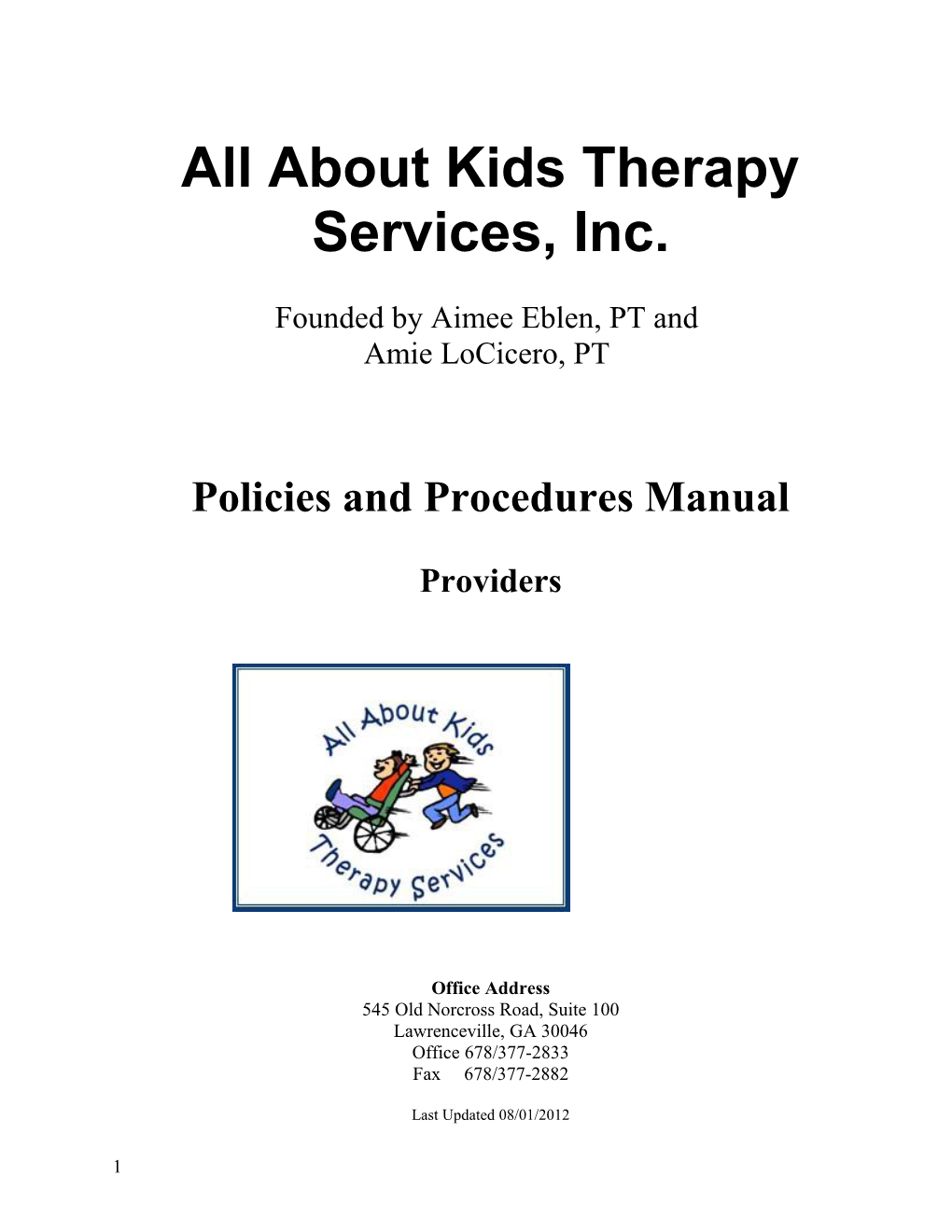 All About Kids Therapy Services, Inc