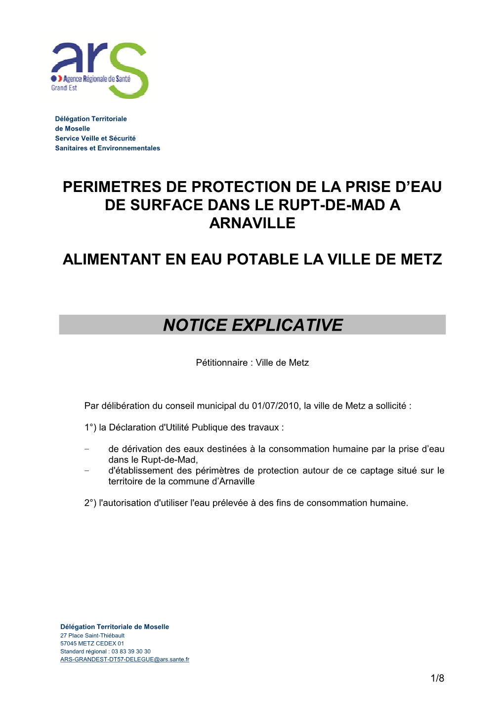 Notice Explicative Rupt De Mad AEP Metz