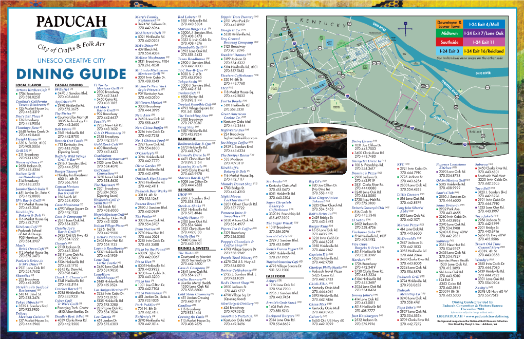 CVB Dining Map Fall18.Indd