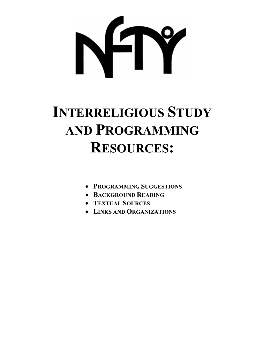 Interreligious Understanding Resources