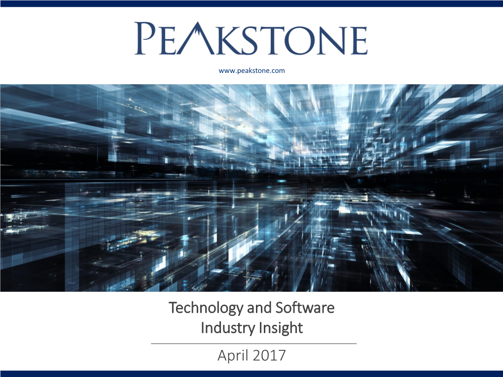 Technology and Software Industry Insight