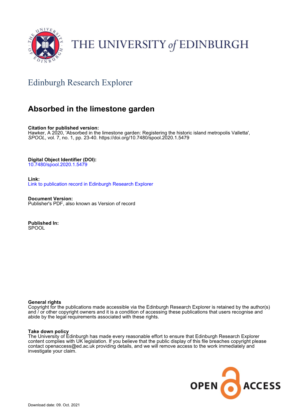 Edinburgh Research Explorer