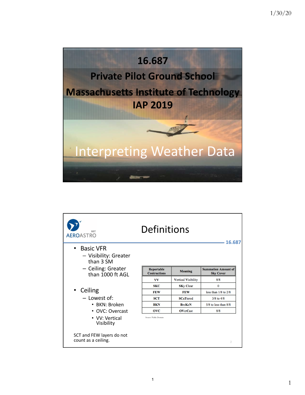 Interpreting Weather Data