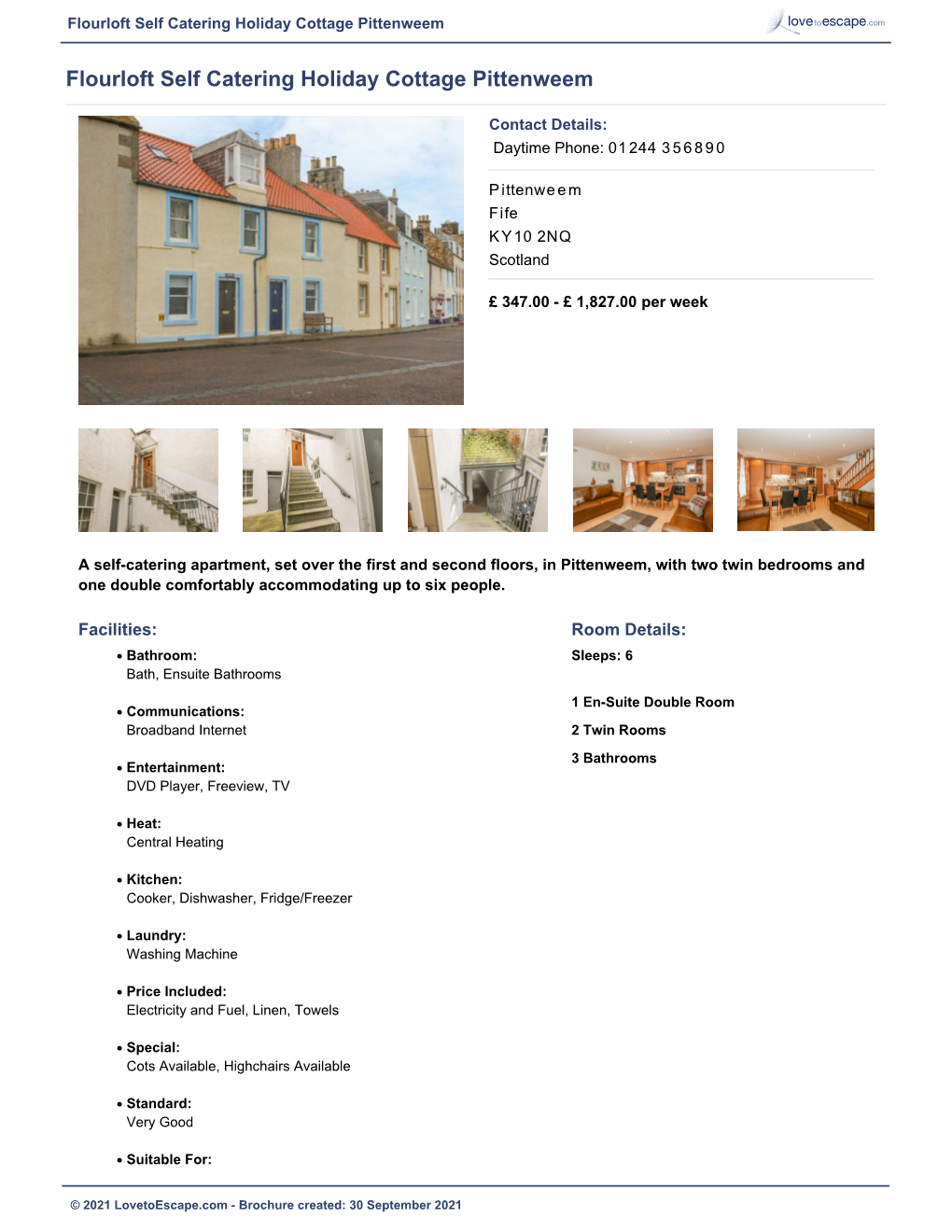 Flourloft Self Catering Holiday Cottage Pittenweem