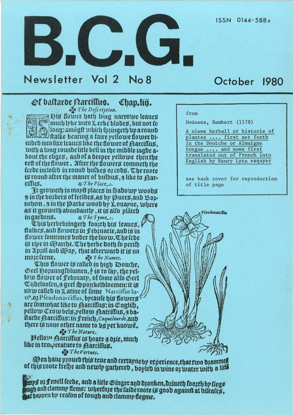 Newsletter Vol 2 No 8 October 1980