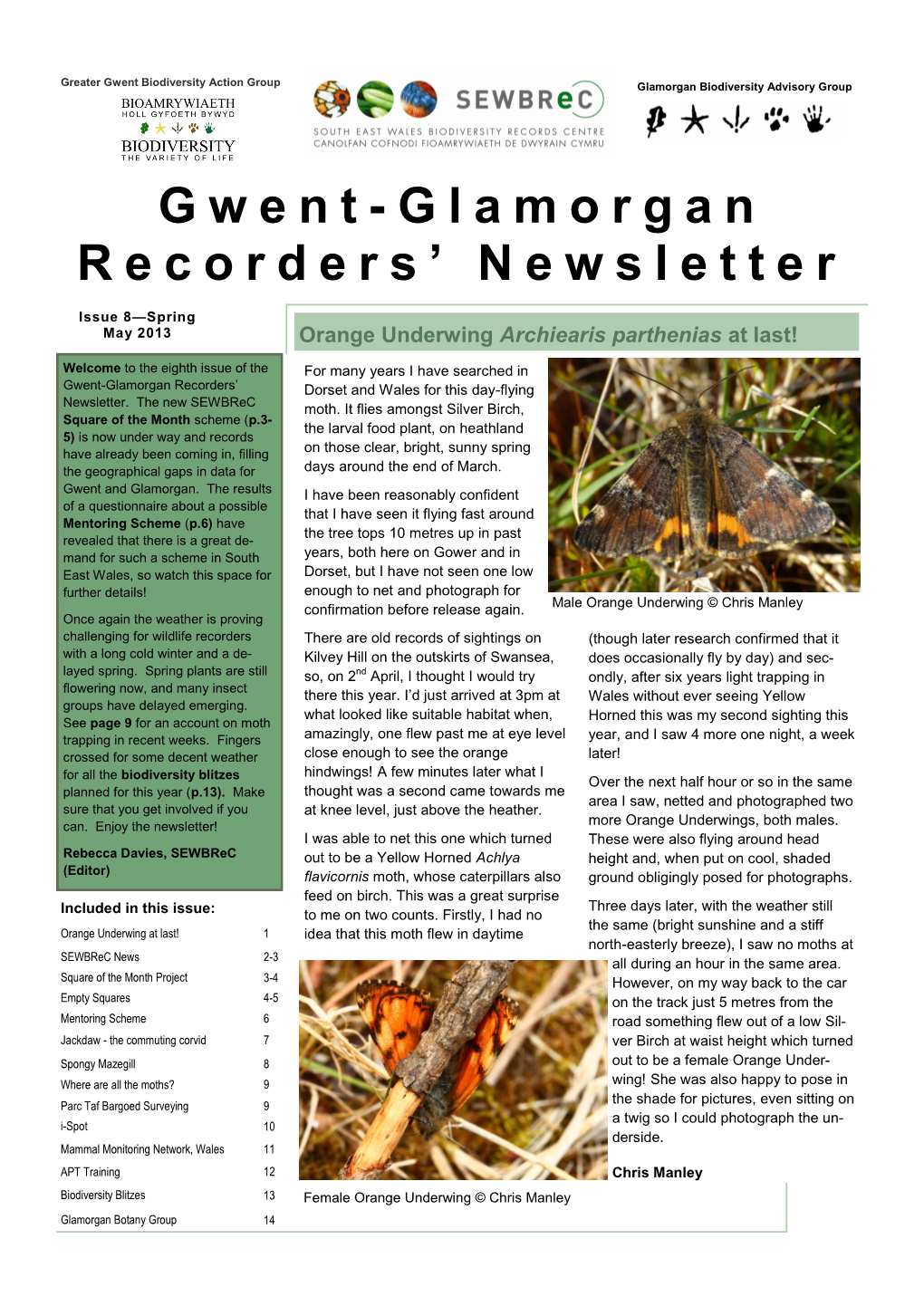 Gwent-Glamorgan Recorders' Newsletter Issue 8