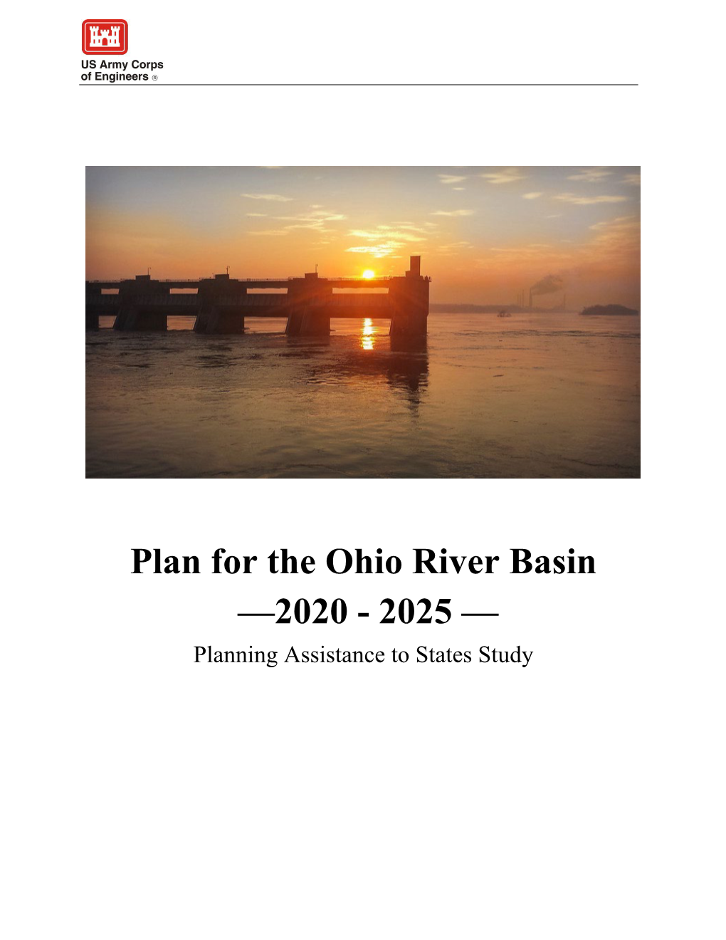 Plan for the Ohio River Basin —2020 - 2025 — Planning Assistance to States Study