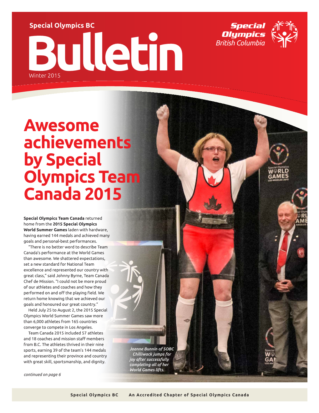 Awesome Achievements by Special Olympics Team Canada 2015