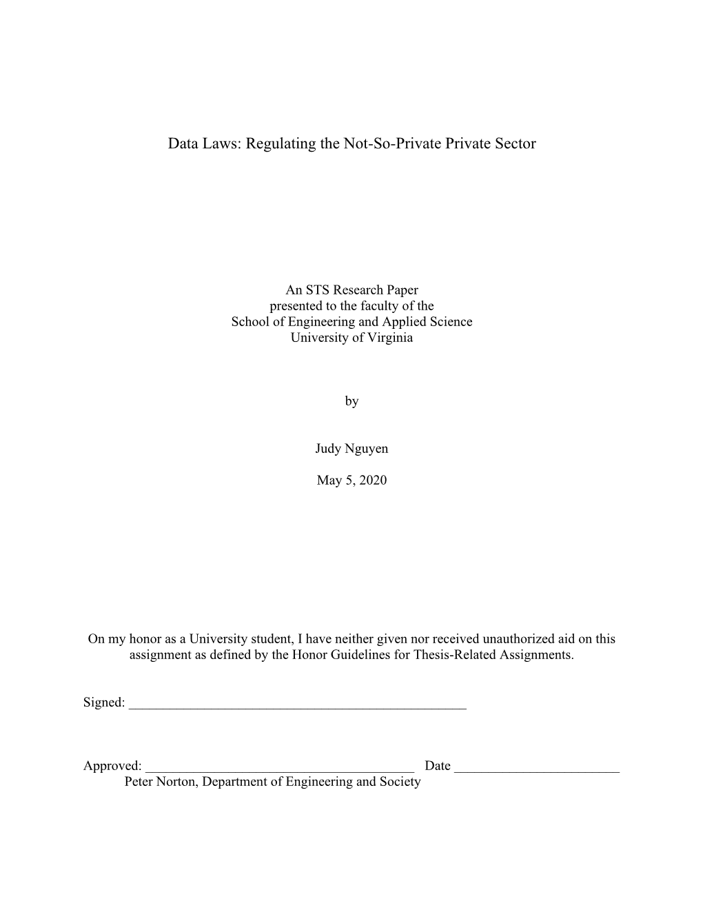 Data Laws: Regulating the Not-So-Private Private Sector