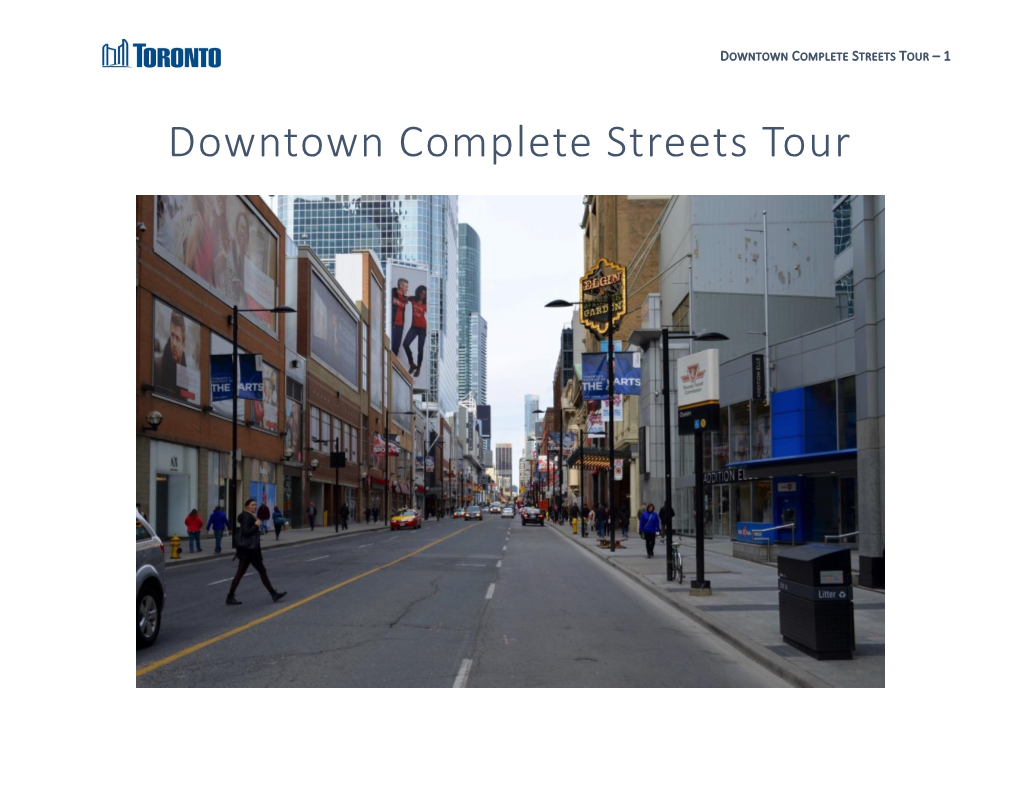 Downtown Complete Streets Tour – 1