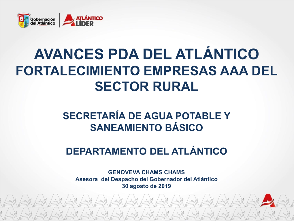 Avances Pda Del Atlántico Fortalecimiento Empresas Aaa Del Sector Rural