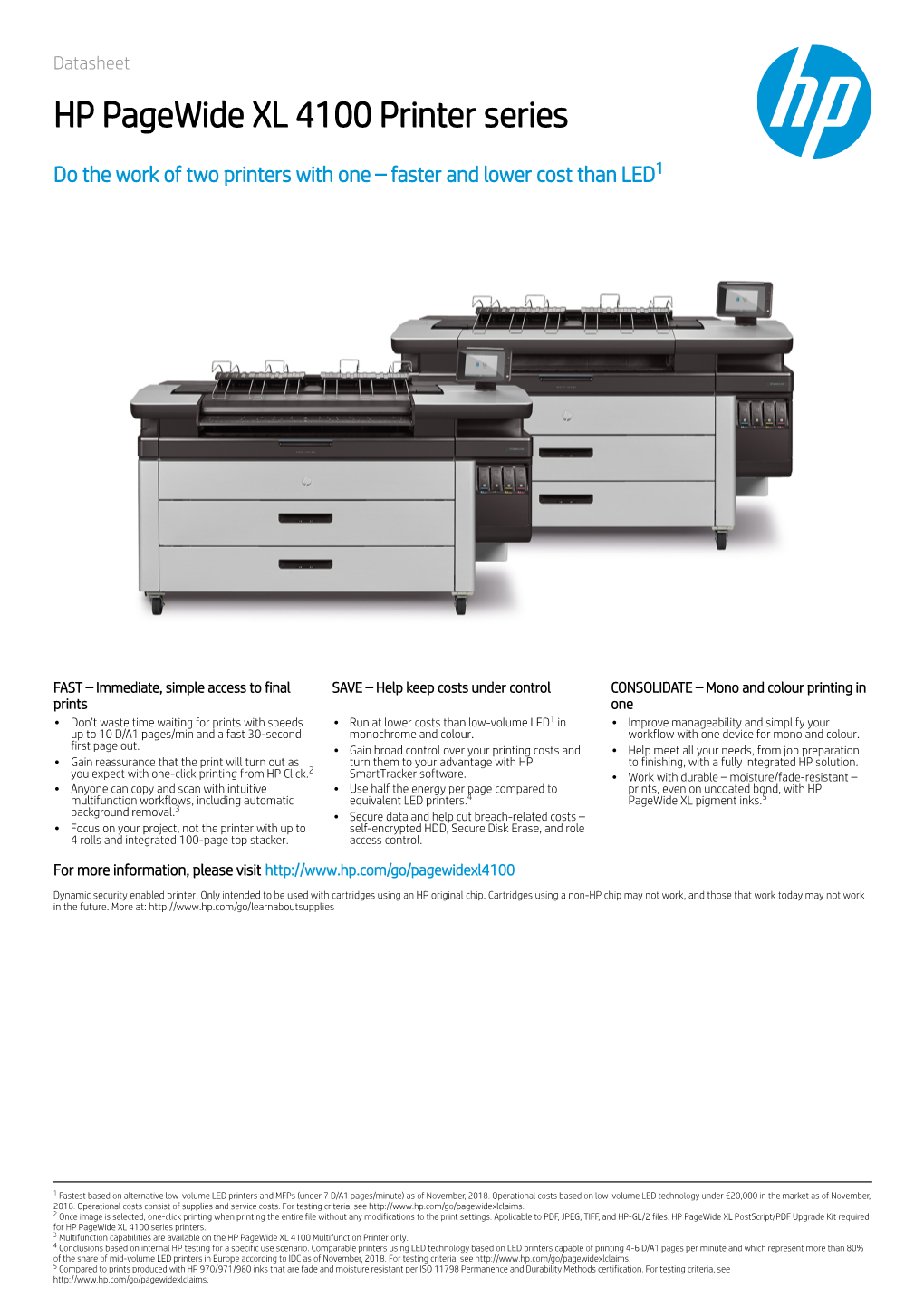 HP Pagewide XL 4100 Printer Series