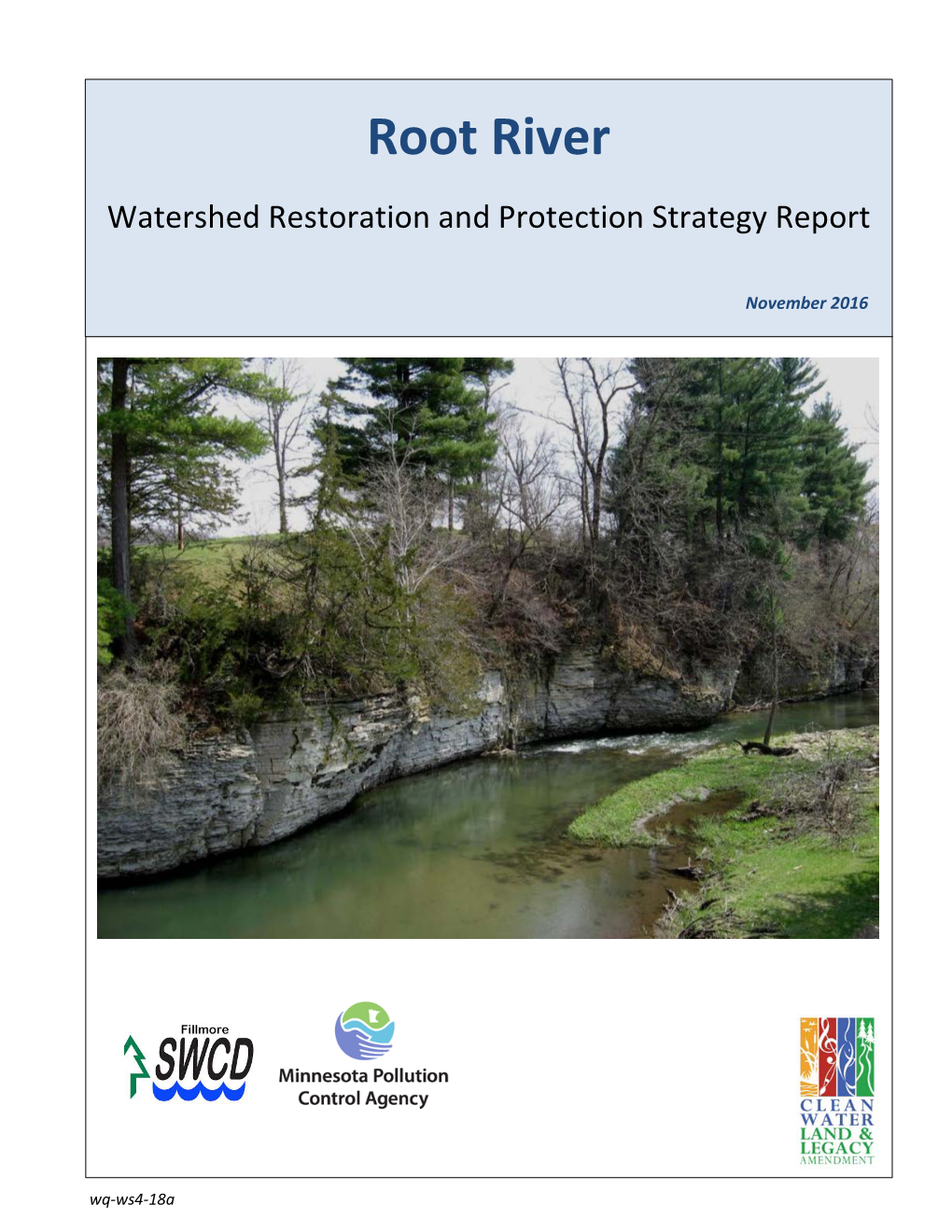 Final Root River Watershed Restoration Protection Strategy