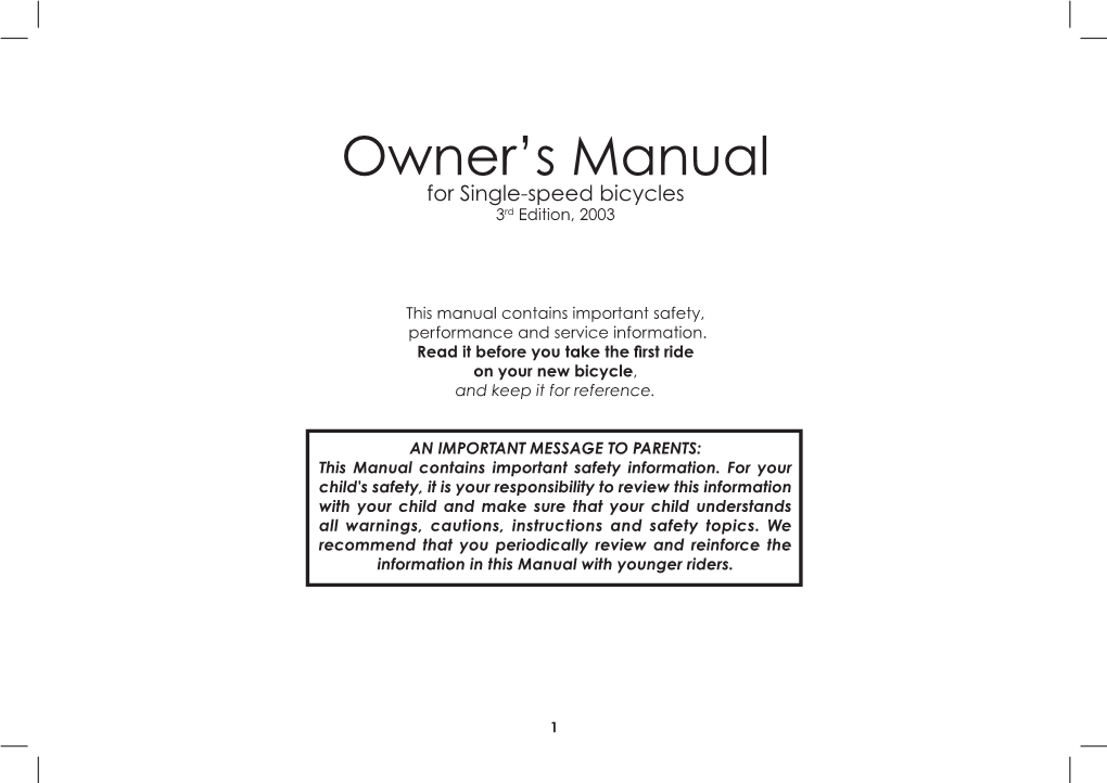 Owner's Manual