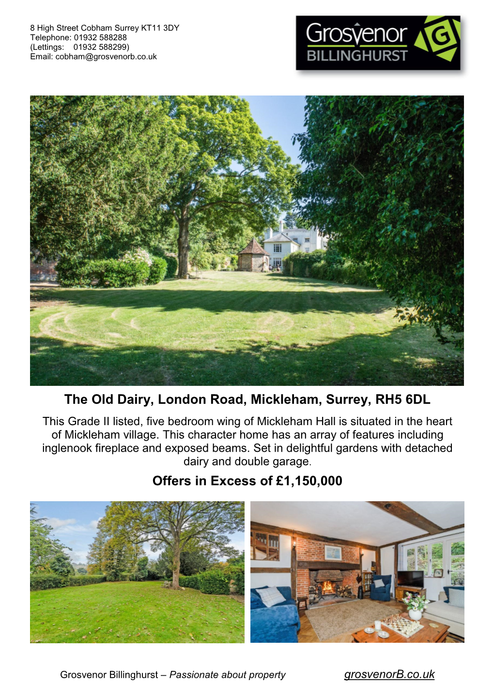 The Old Dairy, London Road, Mickleham, Surrey, RH5 6DL