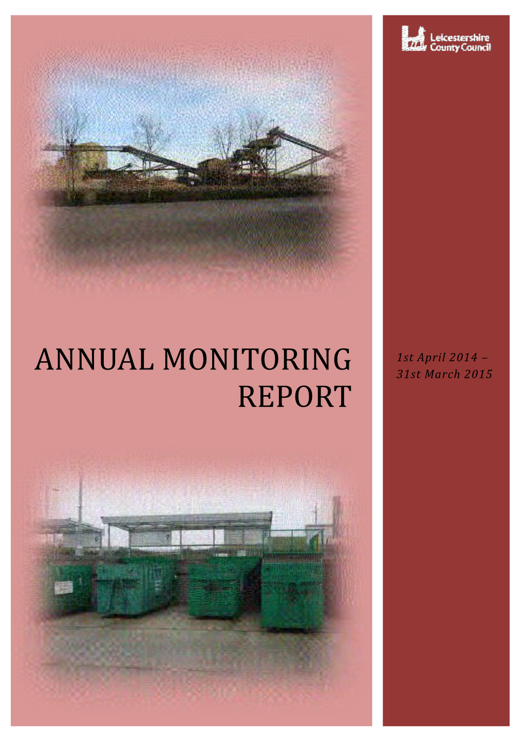 Leicestershire County Council Monitoring Report 2014/15 PDF, 1.3