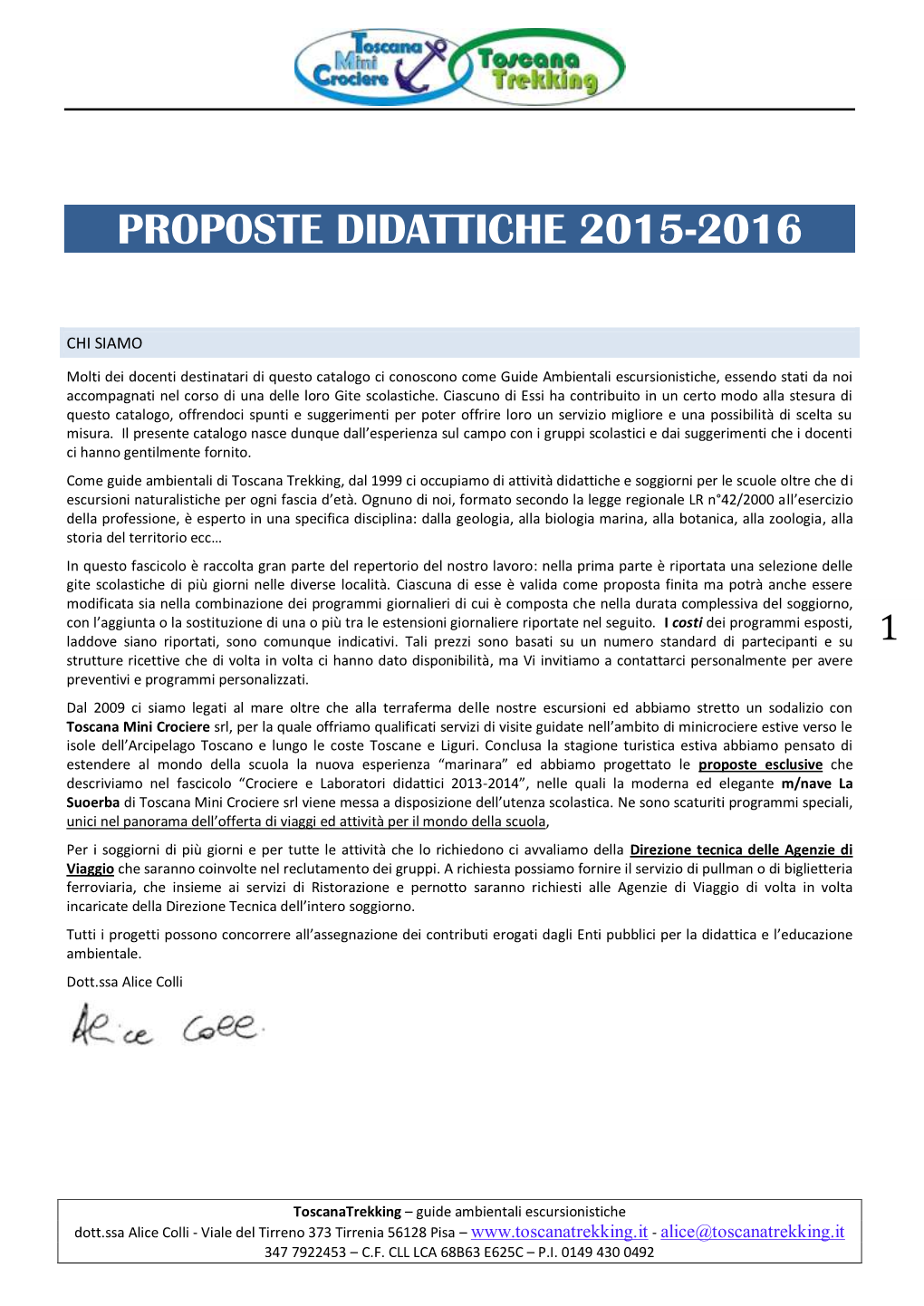 Proposte Didattiche 2015-2016