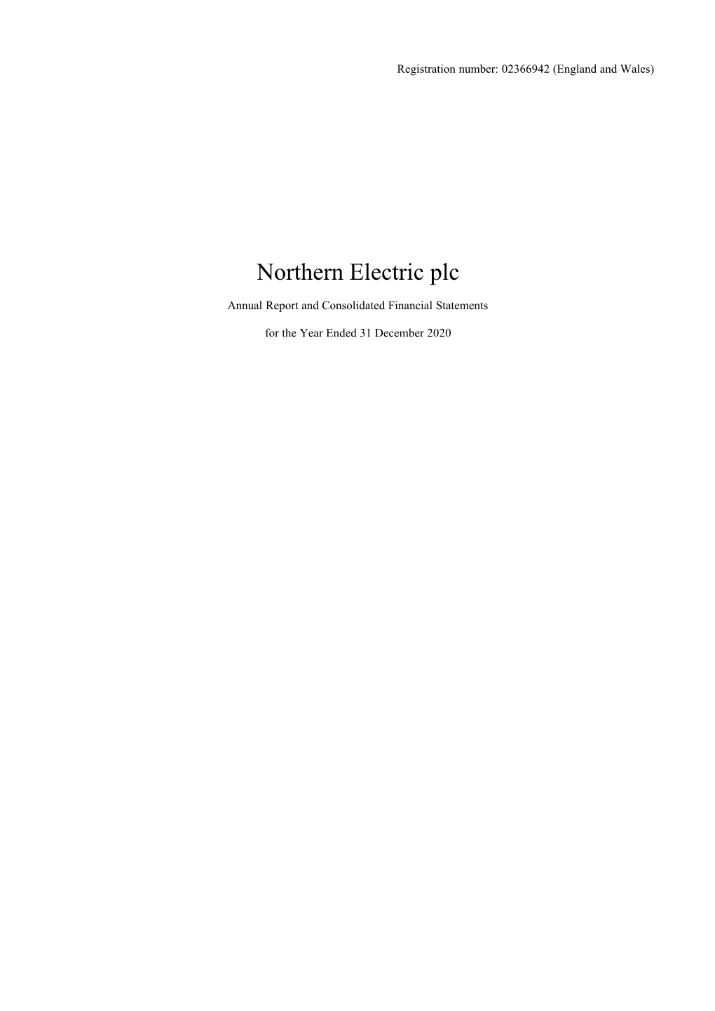 Northern Electric Plc