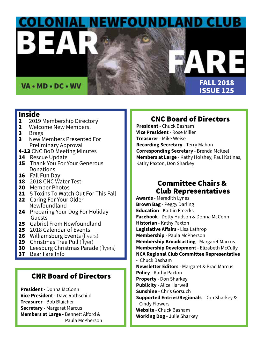 Issue 125,Fall 2018